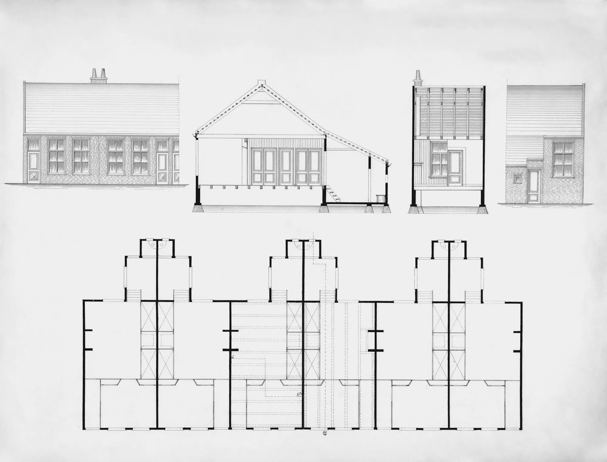 Architectural drawings of a house